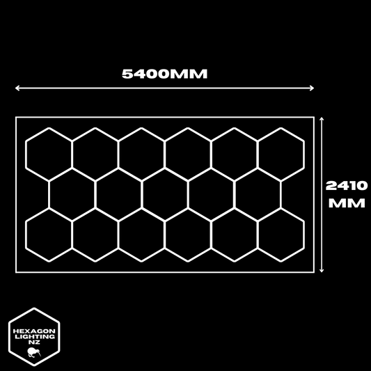 17 Hexagon Light With Border 5.4x2.41m